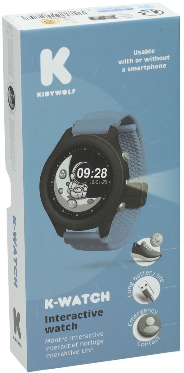 Kidywolf | K-WATCH Interactief Uurwerk Blauw